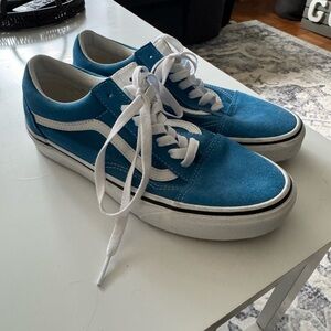 Vans Blue and White Sneakers
